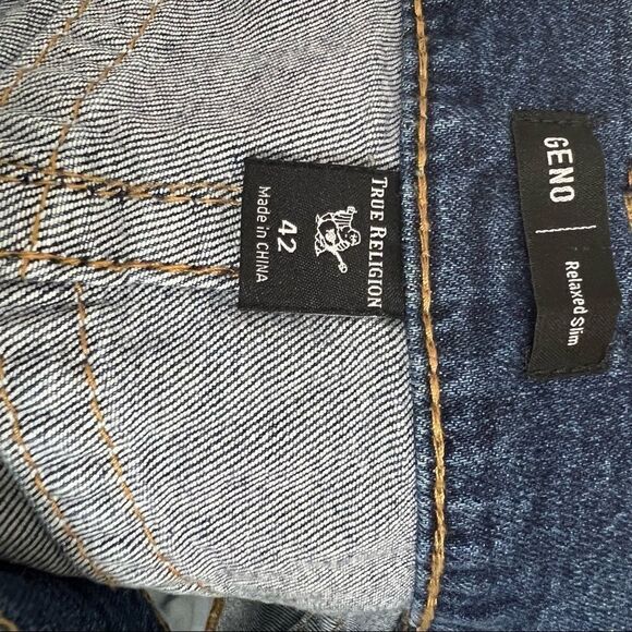 True Religion Geno Relaxed Slim Big T No Flap Jeans NWT - Picture 14 of 15